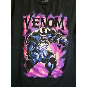 Marvel Venom Graphic T Shirt Black Mens Size XL Comic Book Superhero